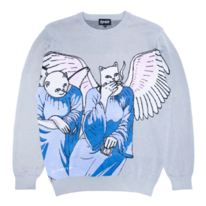 Casaco Ripndip Heaven And Hellknit Cinza
